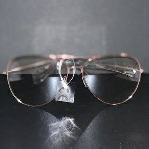 Rose gold aviators